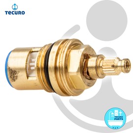'Tecuro Ceramic Valve Bonnet 1/2 Inch 90 ° for Two-Arm Taps and Valves Clockwise Closing