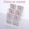 SANRUI Vertical Business Card Holder for Desk，Clear Acrylic Business Card