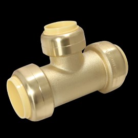 XFITTING 5 Pcs XFITTING Push Fit 1" x 1" x 3/4" Push Fit Reducing Tee with 2 Clips