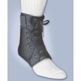 FLA Orthopedics/ Swede-O Swede-O Inner Lok 8 Ankle Brace Cast Athletic Sports Support - Black Lightweight Support Wrap Professional Grade, Small 40-511SMSTD Stability Sprain Strain FLA Lock