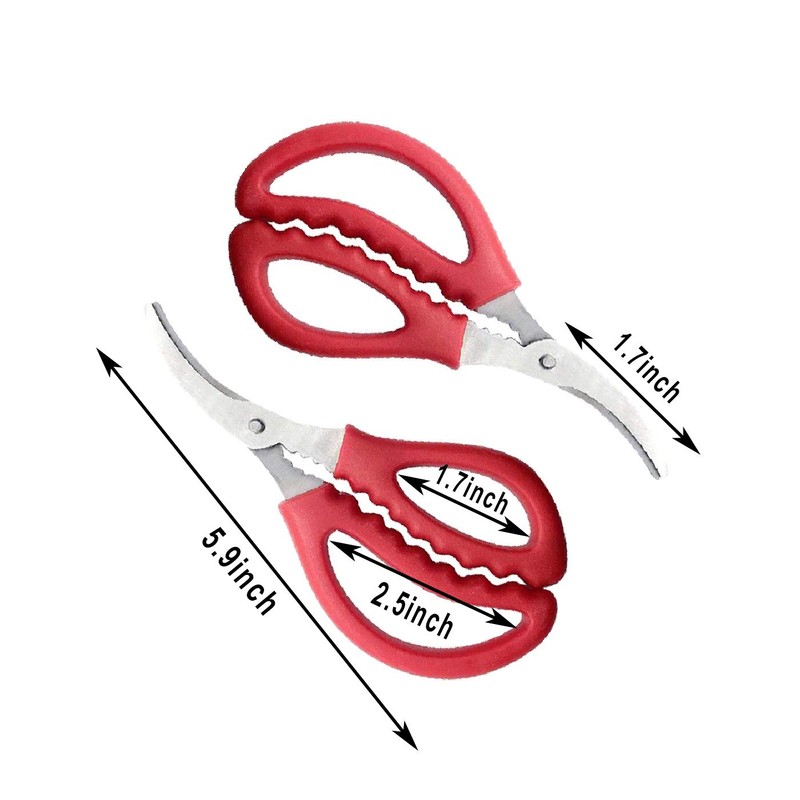 Luckkyme Seafood Tools, Lobster Crab Crackers Lobster Shellers Seafood Forks