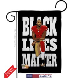 All Lives Matter Black Lives Anti Racism Garden Flag Set with Stand Support Cause BLM Revolution Movement Equality Social House Decoration Banner Small Yard Gift Double-Sided, 13"x 18.5", Thick Fabric