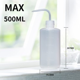 3 Pack Tattoo Wash Bottle, 250ml Water Squirt Bottles Succulent Watering, Safety Rinse Watering Tools, Plastic Squeeze for Medical Lab, Irrigation Sprinkling (White, Black, Pink)