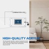 Thermostat Lock Box Transparent Acrylic Universal Clear Cover with 2