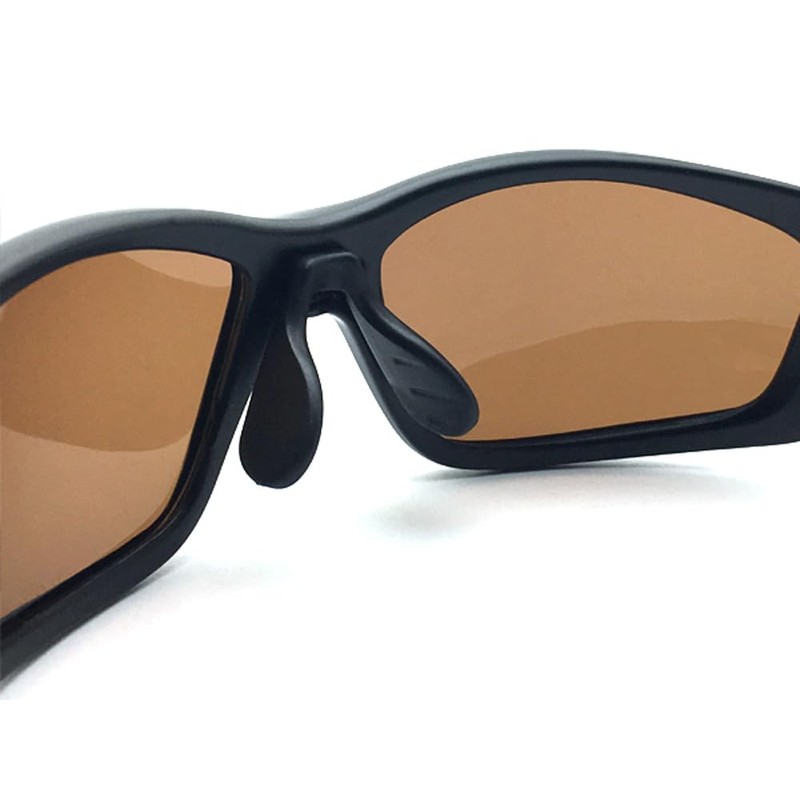 SPEED ADDICT FLEXIBLE NOSE PAD POLARIZED SUNGLASS, Matte black ×