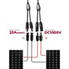 QeeHeng Solar Connectors Y Branch Parallel Adapter kits with 6