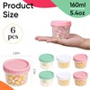 ASEVAT 5oz 6Pack Small Food Containers with Lids Salad Dressing