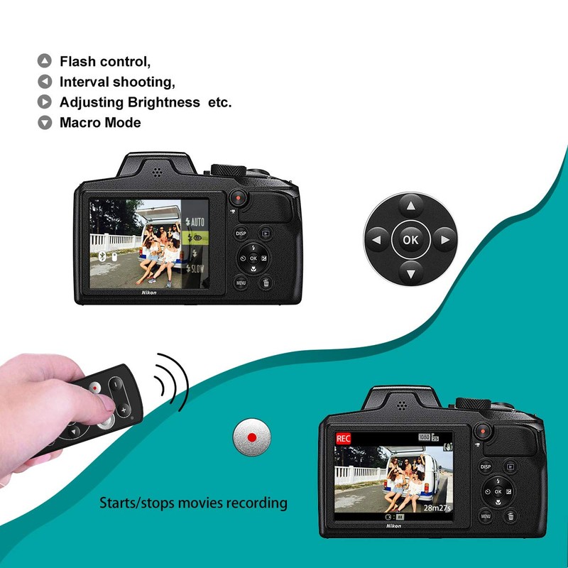 AODELAN Camera Remote Control - Wireless Remote Shutter Release for