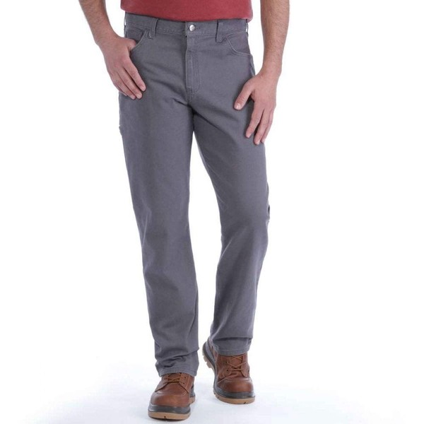 Carhartt Men's Rugged Flex Rigby Five Pocket Pant, Gravel, 34W X 34L