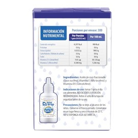 Vitamina D3 ONEDROP frasco con 10 mL, 400 UI