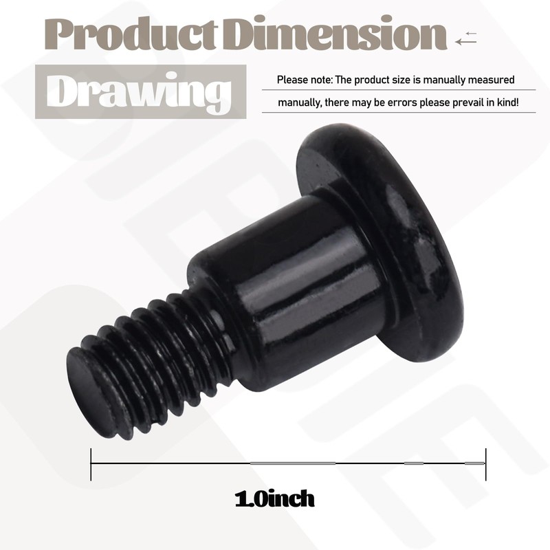 5 Pack Short M6 Step Bolt Compatible with Blackstone Griddle,