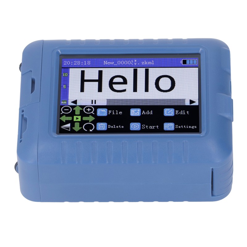 12.7mm 3.5in Mini Smart Inkjet Printer Blue Looking Type C