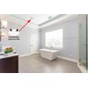 iMBAPrice IMBA-CP9000-1 9-Inch Diameter Screwless White Plastic Ceiling Cover Plate