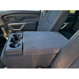 Auto Console Covers- Fits The Nissan Titan 2004-2014 Middle Seat Console Armrest Cover Fleece Fabric. Designed for The 40/20/40 Front cab Configuration.