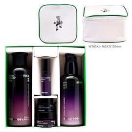 Innisfree Perfect 9 Intensive 2-Piece Set + Play Green Cosmetic Pouch (Green) / 이니스프리 퍼펙트 9 인텐시브 2종세트+플레이그린 화장품 파우치 (그린)