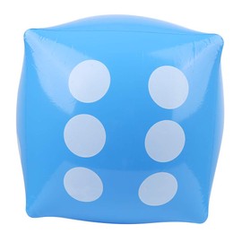 Bnineteenteam Dado Gigante de 15,7 Pulgadas, Juguete de Piscina de Jumbo Dados inflables Gigantes para Fiesta en la Piscina, Interior y Exterior Juegos de Mesa, Juegos de Suelo de Césped (Azul)