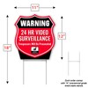 Signs Authority Video Surveillance Signs Outdoor | Coroplast; H-Stake 11"x12"