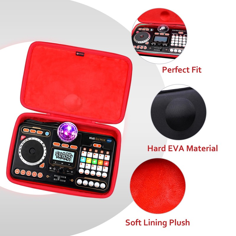 XANAD Hard Case for VTech KidiStar DJ Mixer/Kids DJ Mix,Portable