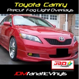JDMFV - YELLOW  Fog light JDM Yellow Overlays TINT Kit | FITS: 07-11 Camry TRD