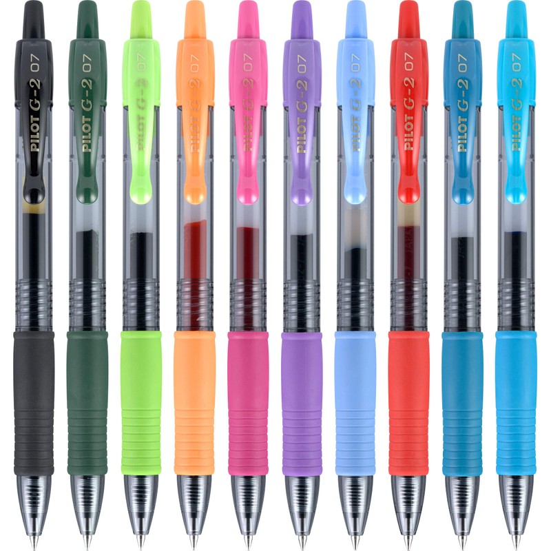 Pilot G2 Premium Retractable Gel-Ink Rolling Ball Pens, Fine Point