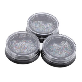 Healeved Snowflake Nail Art Sequins Colorful Confetti Flakes for Manicure Decoration Safe and Skin-Friendly Nail Charms for Beginners and Professionals