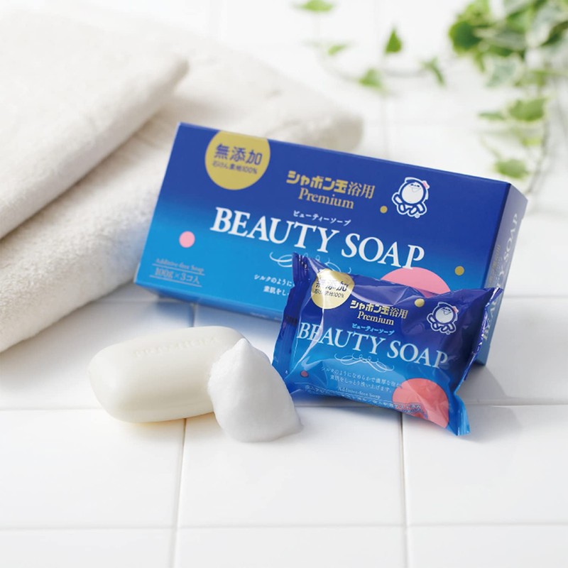 Shabondama Beauty Soap, 3.5 oz (100 g) x 3 Packs
