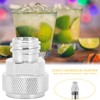 Soda Adapter with Wrench Copper Electroplating Brass CO2 Cylinder Conversion
