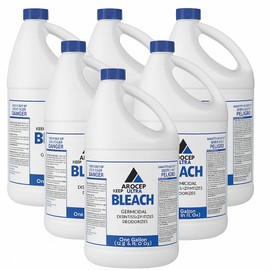 Twenty-Eight Ultra Bright Liquid Bleach, Ultra-Strength Cleaner, 1-Gallon Bottles (Pack of 6)