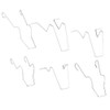 Retaining Clip for Headlights, 6 Pieces Headlight Dip Low Beam