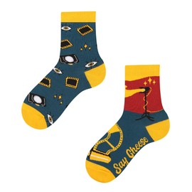 TODO Colours Funny Children's Socks with Motif for Girls, Boys, Toddlers, Camera Children