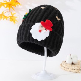 AstarFavor Christmas Knitted Hat, Christmas Hats, Unisex Winter Hat, Adults, Christmas Hats for Men and Women, Christmas Party, black