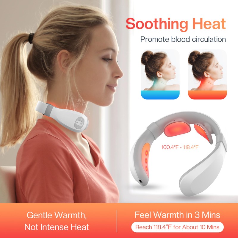 COMFIER Cordless Neck Massager for Pain Relief Deep Tissue, Vibration