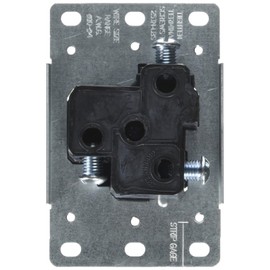 Leviton 5372-S00 30 Amp, 250 Volt, NEMA 6-30R, 2P, 3W, Flush Mtg Receptacle, Straight Blade, Industrial Grade, Grounding, Side Wired, Steel Strap, Black, pack of 1