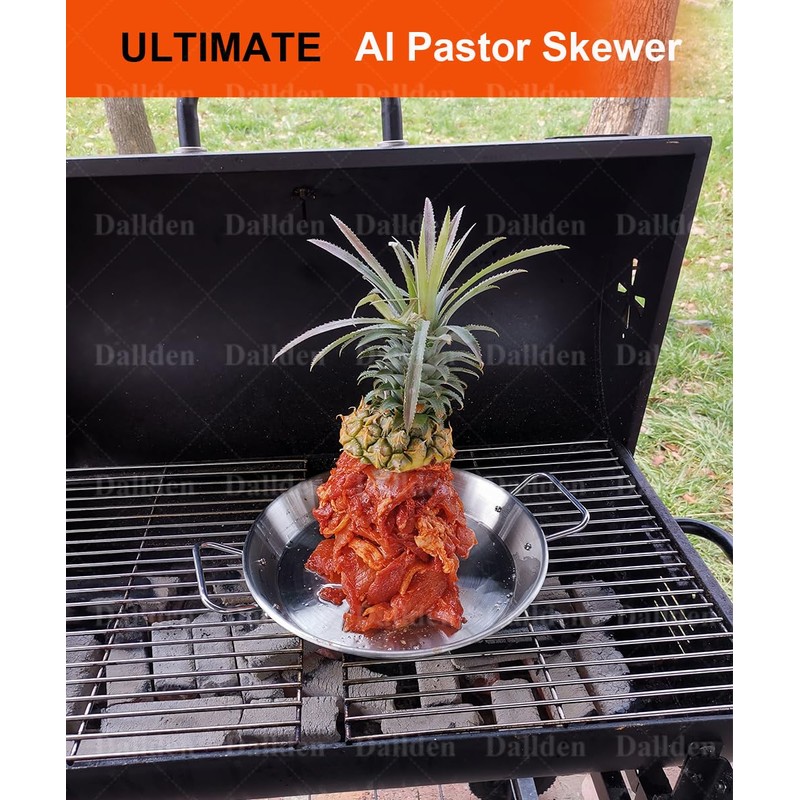 Dallden BBQ Vertical Skewer -Al Pastor Skewer Vertical Rotisserie Vertical