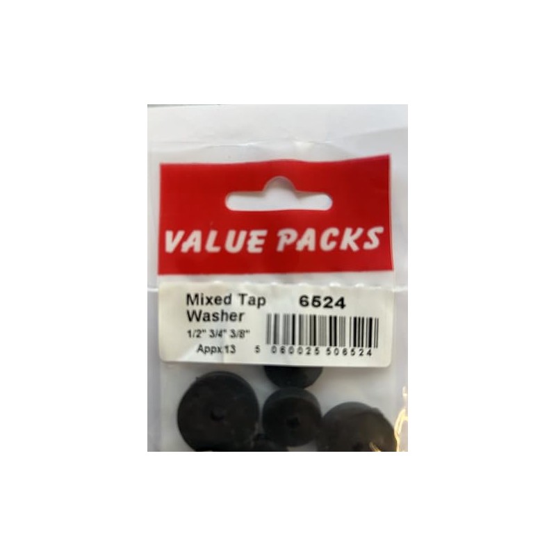 Value Packs 13 Mixed Assorted Tap Washers
