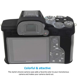Easy Hood Camera Case for Sony Alpha 7R IV A7R IV A7RIV A7RM4 ILCE-7RM4 Digital Camera, Anti-Scratch Soft Silicone Rubber Protective Camera Cover Protector Skin (Black)