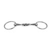 Equine Smile ES0117 Double Broken Stainless Steel Snaffle Bit Ring