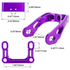 ZANGOMB Upgrades Surron Headlight Mount Bracket with 25MM Motorcycle Handlebar Riser Set for Sur Ron LBX Segway X160 / X260 (Purple, 25MM)