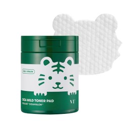 VTCOSMETICS Deer Mild Toner Pad, 100 Count, Moisturizing, Sensitive Skin, Dry Skin, Skin Care, Corneum Care, Pore Care, Wiping Lotion (Tora Edition)