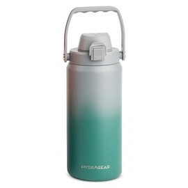 Hydragear Alpine Insulated Stainless Steel Bottle with Leak-Proof Flip Lid - 40 Oz - Pewter