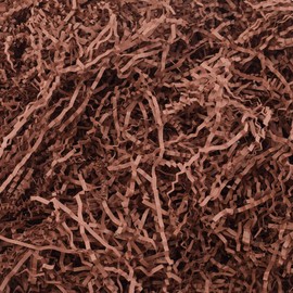 Arcadia Garden Products RPC05BR Crinkle Shredded Color Paper Filler Box Stuffing for Gift Wrapping & Crafts, Basket Filling, Confetti, Packaging & Shipping - 5 lbs - Brown