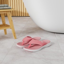 DREAM PAIRS Womens Arch Support Soft Cushion Comfort Flip Flop Thong Sandal, Watermelon/Red9 (Breeze-2)