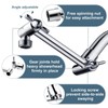 BRIGHT SHOWERS Brass Shower Arm Extender for Rain and Handheld
