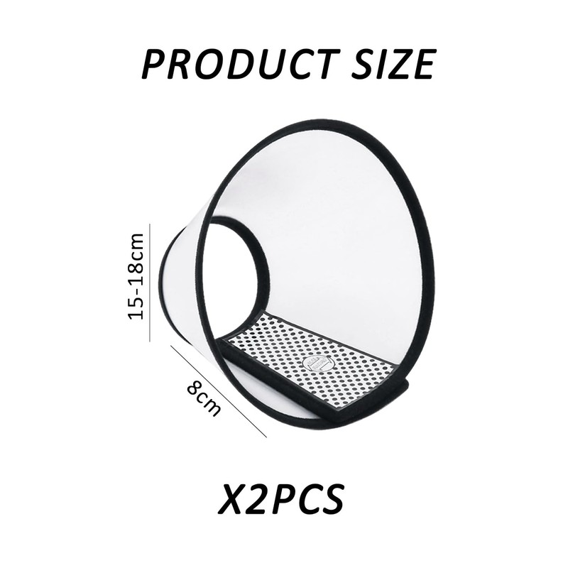 2 Pieces Pet Protective Collar, Pet Funnel, Recovery Collar, Pet