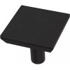 Liberty P40847C-FB Flat Black 1 1/8" Simple Chamfered Cabinet Drawer Knob