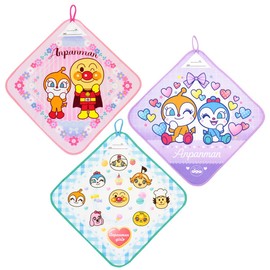 Anpanman Pink Micro Loop Towel 3P 2846109
