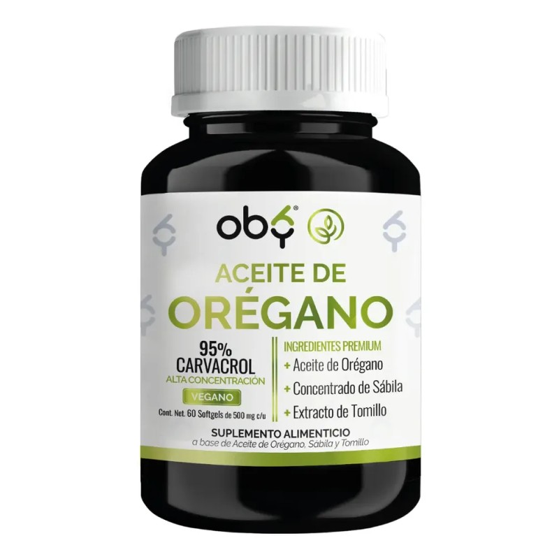 Oby - Aceite De Oregano 95% Carvacrol Con Sábila Y