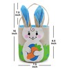JOYIN 2 Pcs Easter Bags Easter Bunny Basket Set for