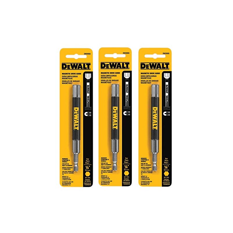 DEWALT DW2055 Magnetic Bit Tip Holder (3 PACK)