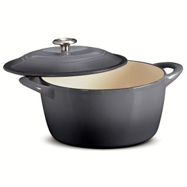 Tramontina 6.5 Qt Round Dutch Oven Shadow Gray Enameled Cast Iron